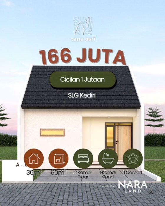 Rumah subsidi dekat SLG