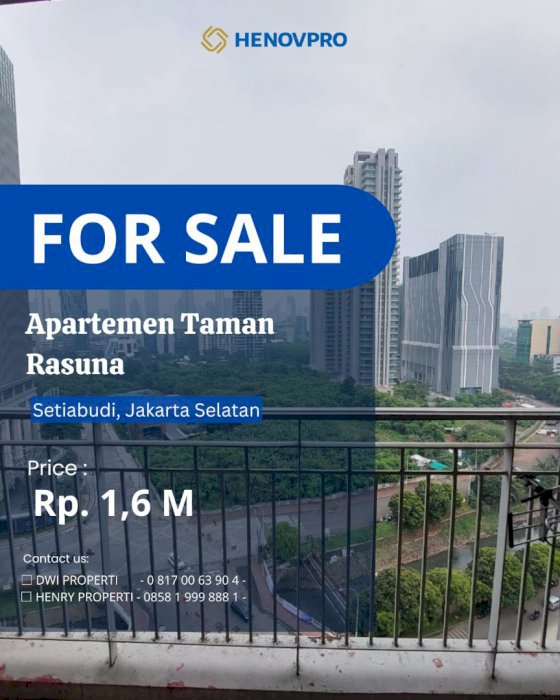 Best Unit Taman Rasuna Unit 3+1BR Epicentrum View Dibawah NJOP