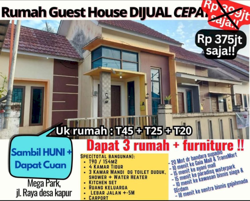 Di jual rumah lokasi strategis kubu raya kalimantan barat