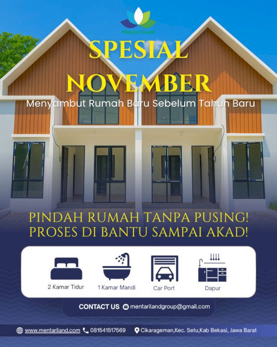 Dijual cepat rumah ready