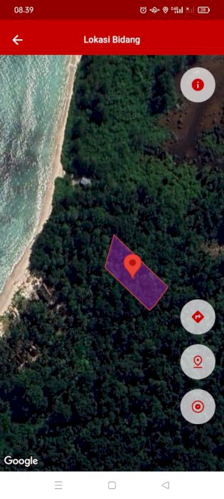 Di jual tanah di mentawai, lokasi di tepi pantai silabu
