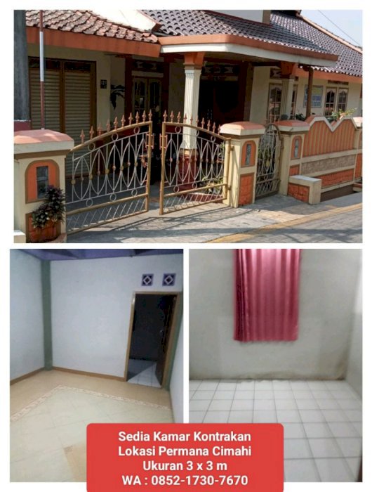 Disewakan 1 Kamar Kontrakan Murah–Permana Cimahi  | Cocok Mahasiswa