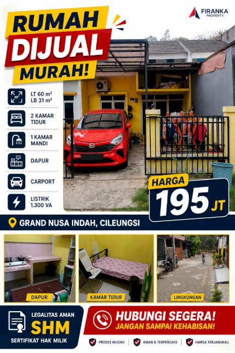 Jual rumah murah di komplek perumahan !