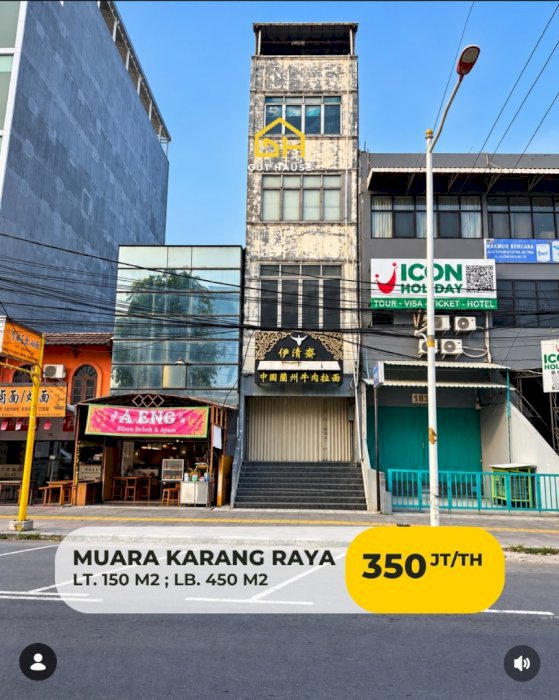 Disewa Ruko 4 Lantai di Muara Karang Raya
