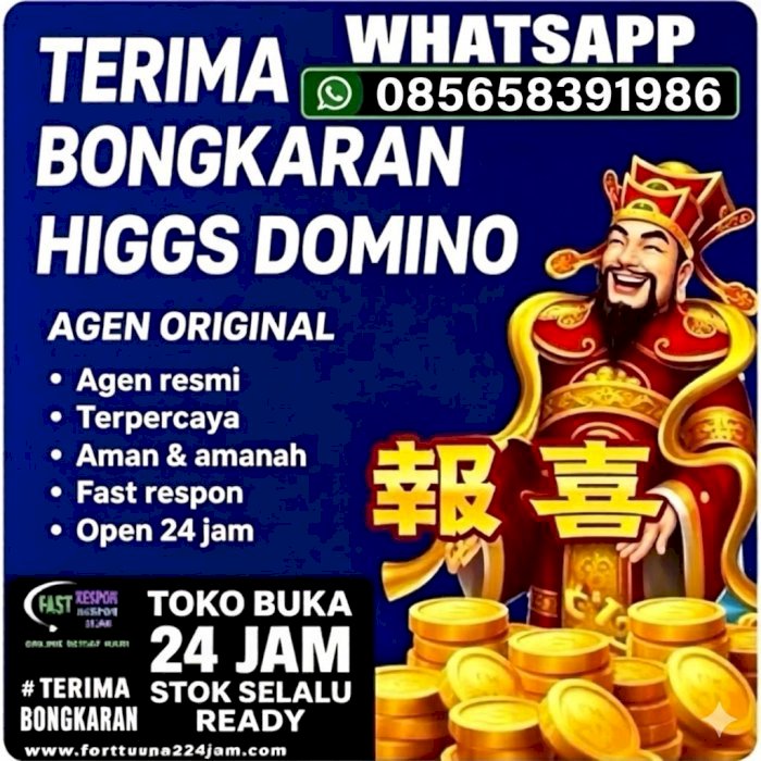 Khusus terima bongkaran chip higgs domino island amanah dan tepercaya