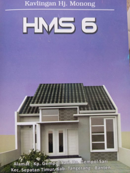 DIJUAL RUMAH KPR HMS 6-JL.RAYA GEMPOL, DESA GEMPOL SARI, BANTEN!
