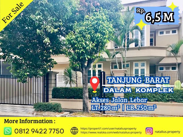 Dijual Rumah Komplek Tanjung Barat Lokasi Strategis Nyaman Jalan Lebar