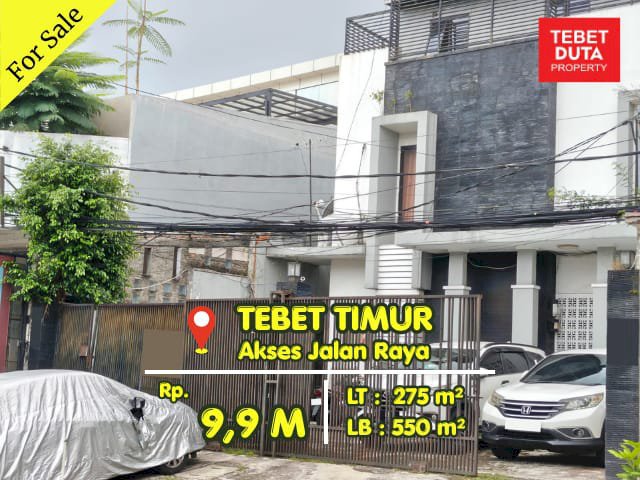 Dijual Kost Eksklusif Tebet Timur Dekat Area Komersial Jalan Raya (BU)