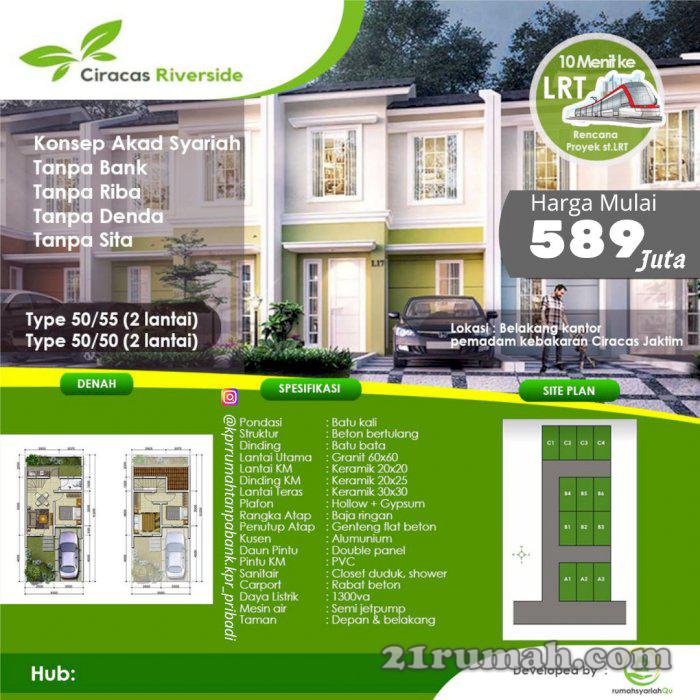 Rumah Dijual Di Ciracas Jakarta Timur, 15 menit dari Tol