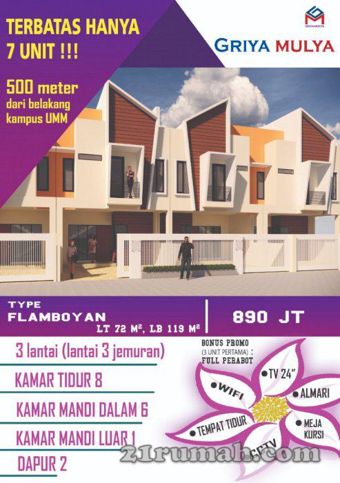 Griya Mulia Kost Tegal Gondo Malang dekat kampus UMM