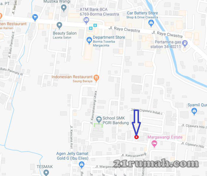 disewakan rumah di Margawangi Estate, kec Buah Batu, kota Bandung