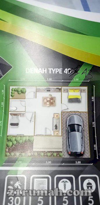 Perumahan Siap Bangun Tipe 43/76 Bonus AC