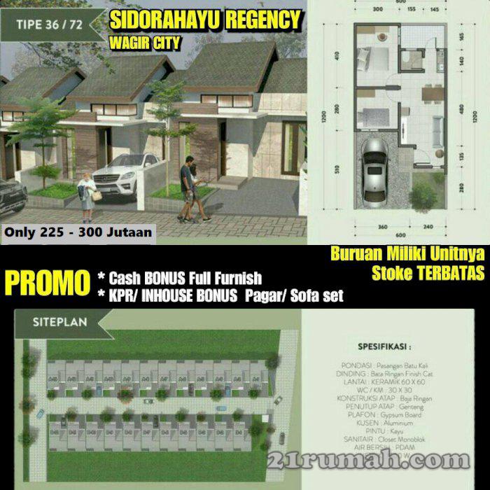 Perumahan Minimalis Hanya 200 Jutaan Strategis Di Sidorahayu Malang