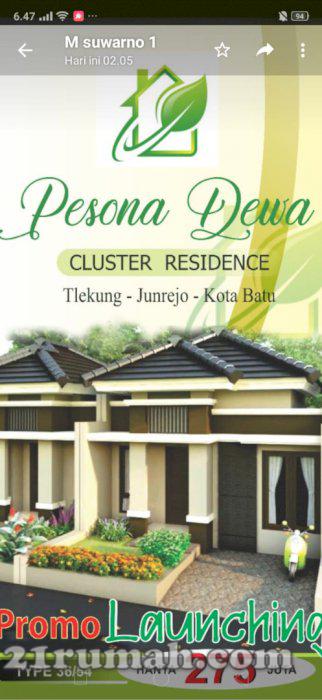 Rumah baru siap huni murah di Perum pesona dewa tlekung batu