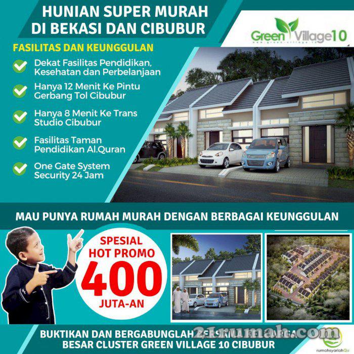 KPR Syariah Rumah Dijual Tipe 36/52 480JT Di Cibubur Jakarta Dekat Tol & Stasiun