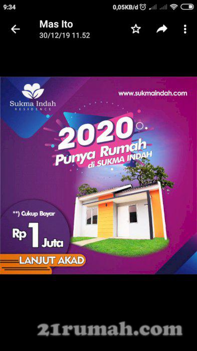 Rumah mewah harga murah, lokasi pinggir jalan 1jt all in