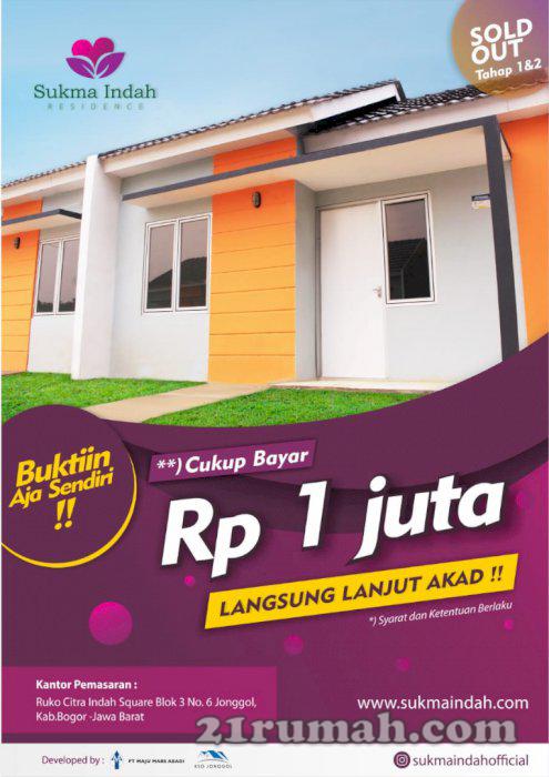 Rumah subsidi 1 jt all in