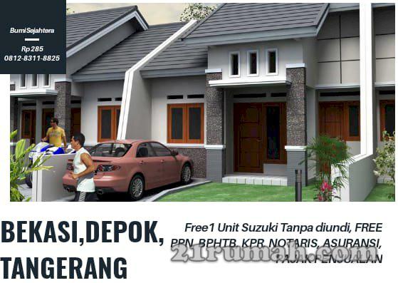 Rumah Siap Huni Bebas Banjir 5 Menit Dari Stasiun Cibitung DP 0%