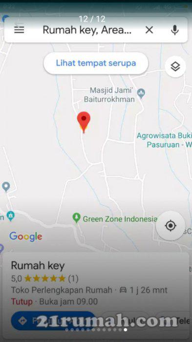 Rumah asri di daerah pegunungan