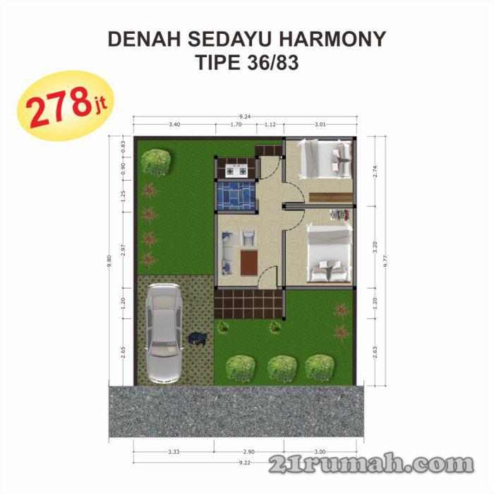 278 juta Investasi Property Jogja Barat - 10 menit Ringroad