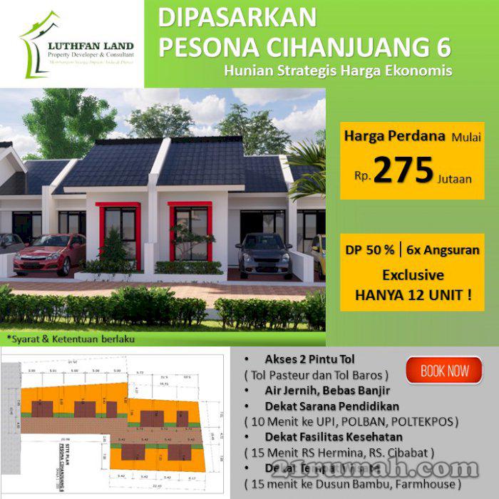 Rumah cluster minimalis cihanjuang cimahi