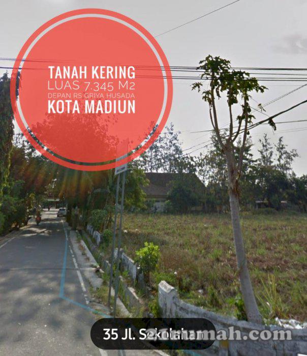 Lahan Bagus & Strategis, Tengah Kota Madiun, Depan RS Griya Husada