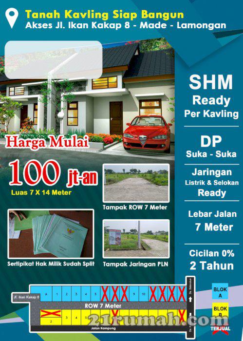 Tanah Kavling Siap Bangun 