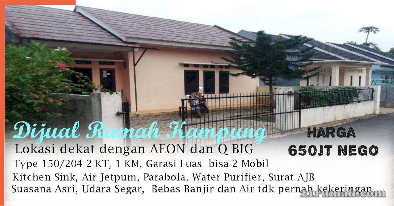Dijual murah cepat rumah kampung dekat BSD