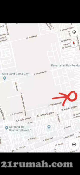 Tanah dijual 15x30m SHM kota medan