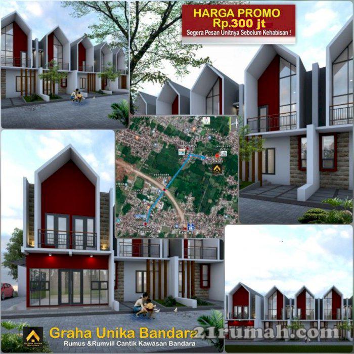 Rumah Murah 2 Lantai Mewah Strategis Di Graha Unika Bandara Malang