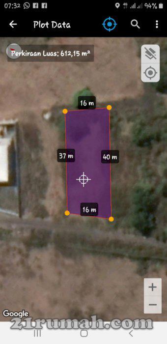 Tanah kosong view laut areal tabanan