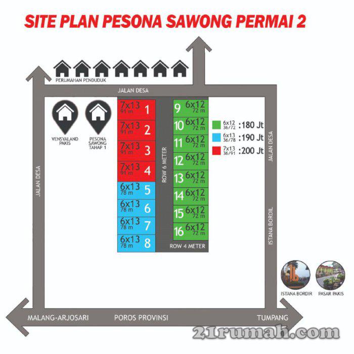 Rumah Murah 100 Jutaan Di Pakis Pesona Sawong Permai