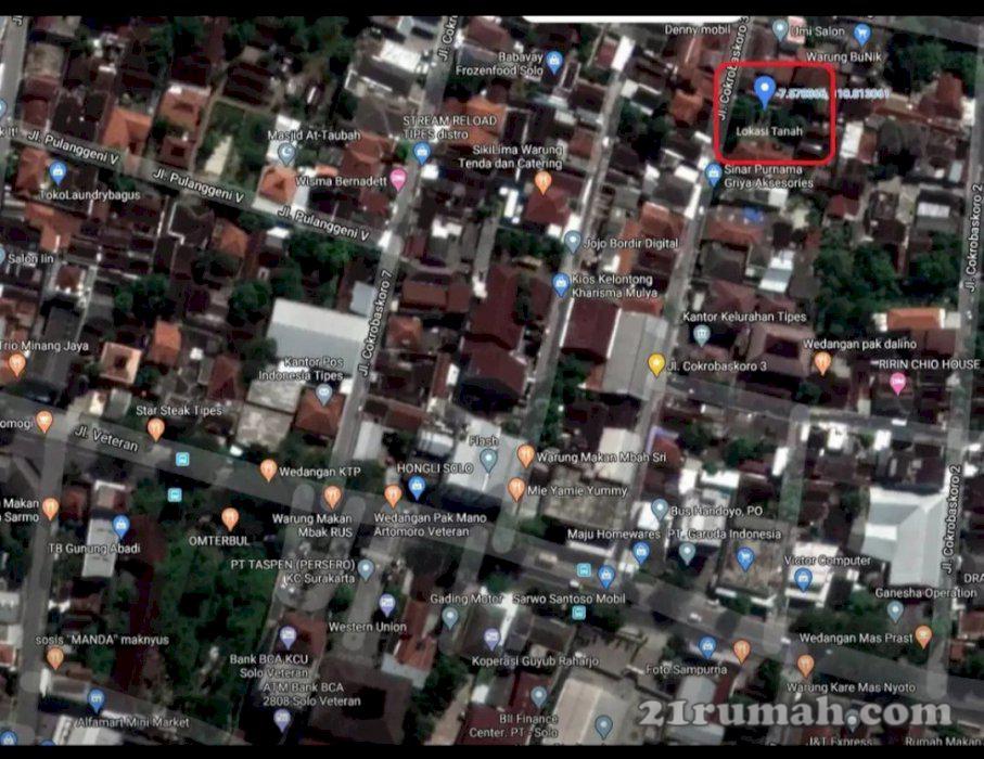 [JUAL] Tanah Tengah Kota Surakarta Strategis Arah Solo Baru