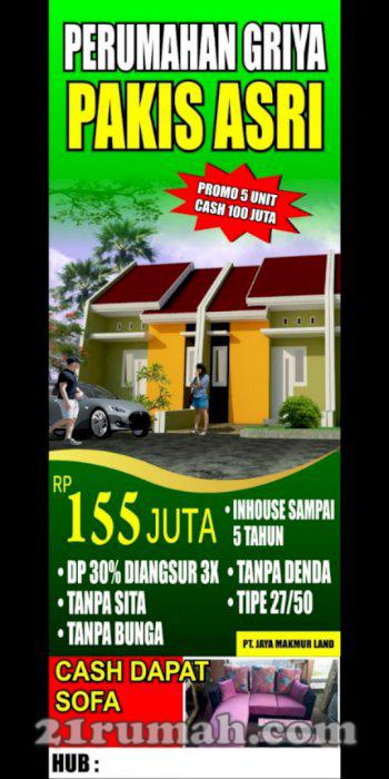 Rumah modern harga murah di Pakis Malang