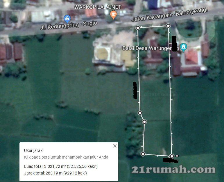 tanah di jual dan rumah (dekat jl raya babat jombang)