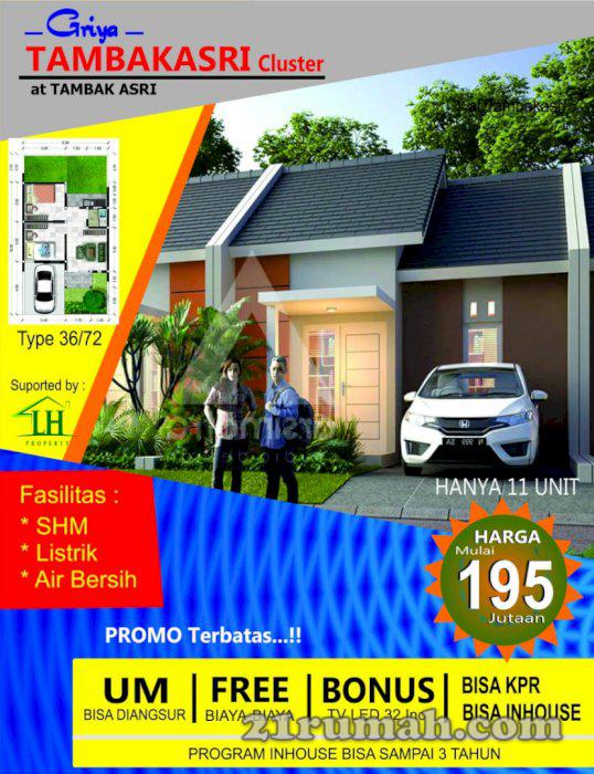 Rumah Modern Minimalis Murah Dan Strategis Di Griya Tambakasri Cluster