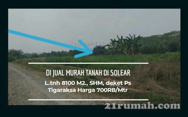 Dijual murah tanah di Solear kab Tangerang