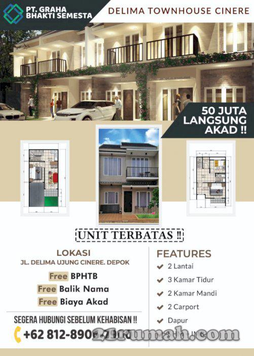 rumah ready stock shm milik 50jt langsung akaf