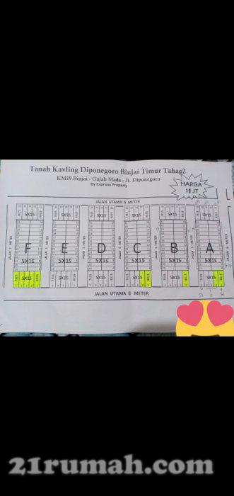 Tanah Kavlingan Terluas dan termurah di binjai 