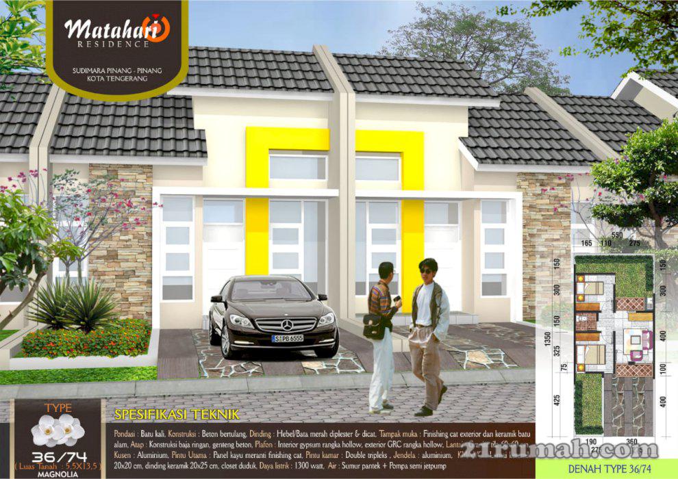 Rumah Baru 1lantai murah graha raya pinang tangerang kota