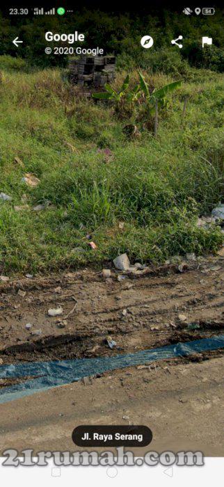 Tanah di Jalan Raya Serang Cikupa cocok untuk Komersil