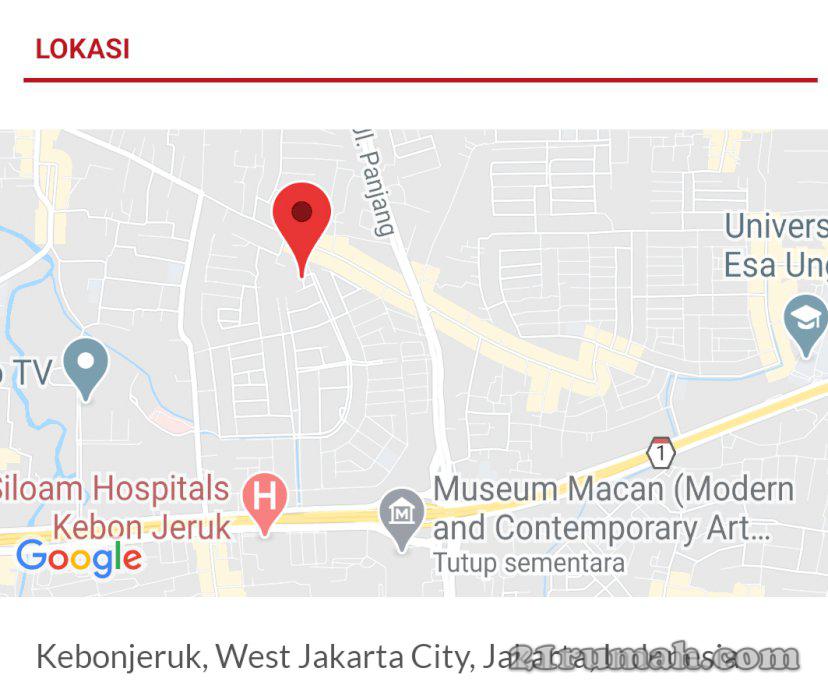 DIJUAL rumah asli Duri Kepa KB. Jeruk JakBar