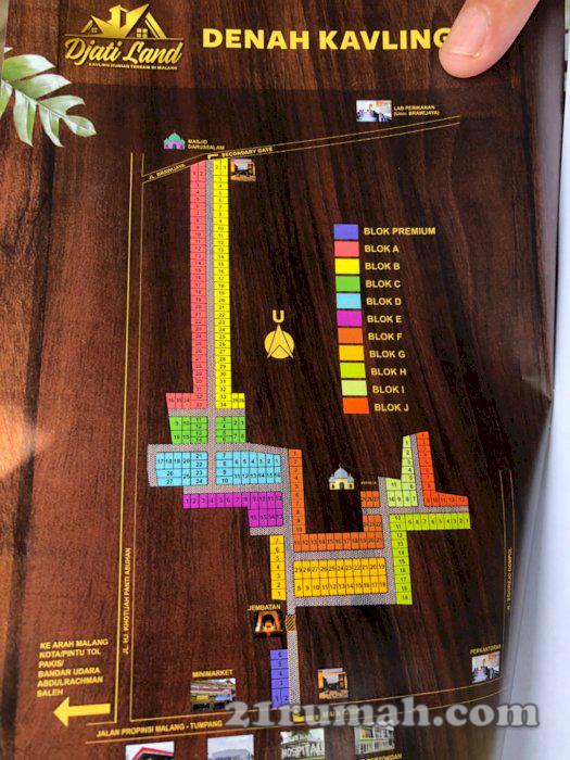 Tanah kavling di jalan poros pakis-tumpang