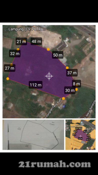 jual tanah luas 8300m2 sertefikat sendiri