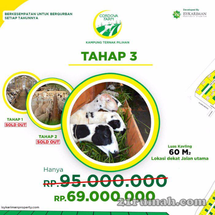 Tanah kavling ternak DOMBING TAHAP 3