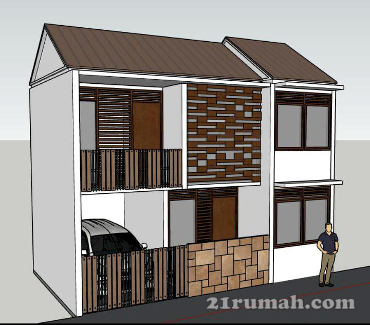 Jual rumah baru 2lantai akses mobil shm