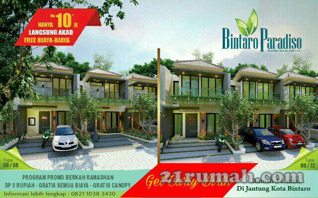 Bintaro Paradiso hunian mewah 2 lantai di Bintaro sektor 3A