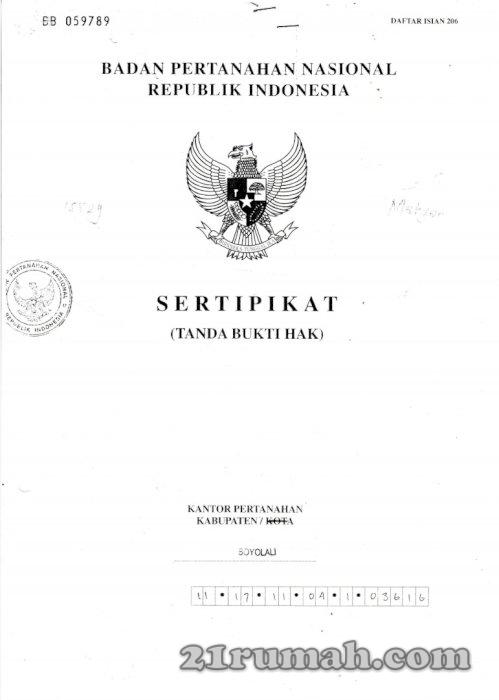 Jual BU Rumah di Cluster Quality Regency GagakSipat kec Ngemplak