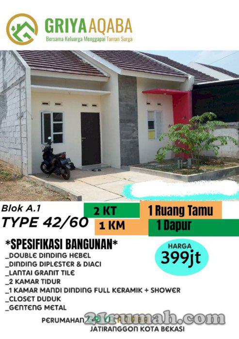 Rumah cluster ready stok siap huni di Bekasi