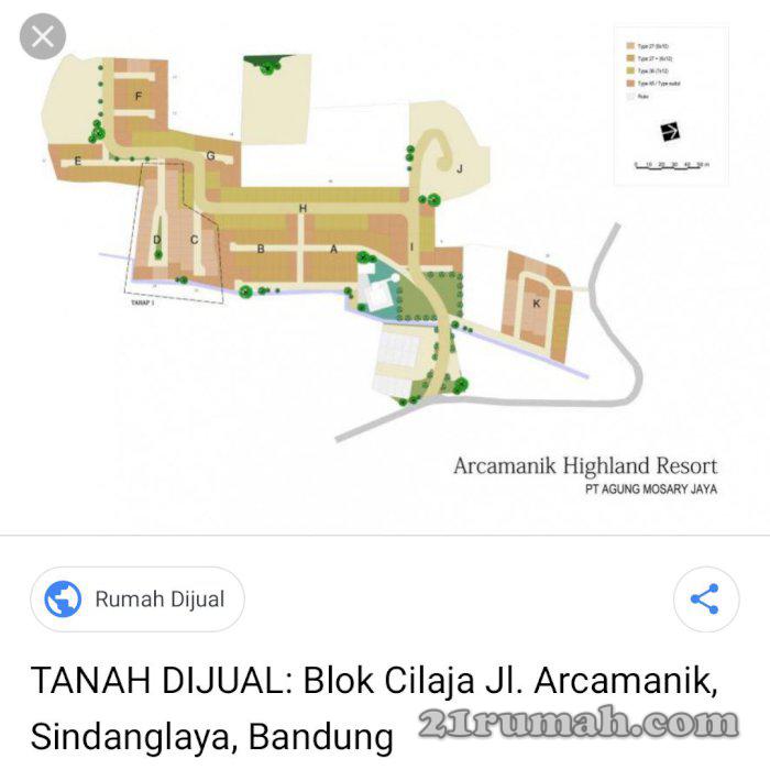 Jual tanah di cocok untuk perumahan atau wisata di Bandubg Timur